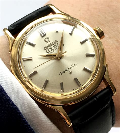 omega constellation yellow gold